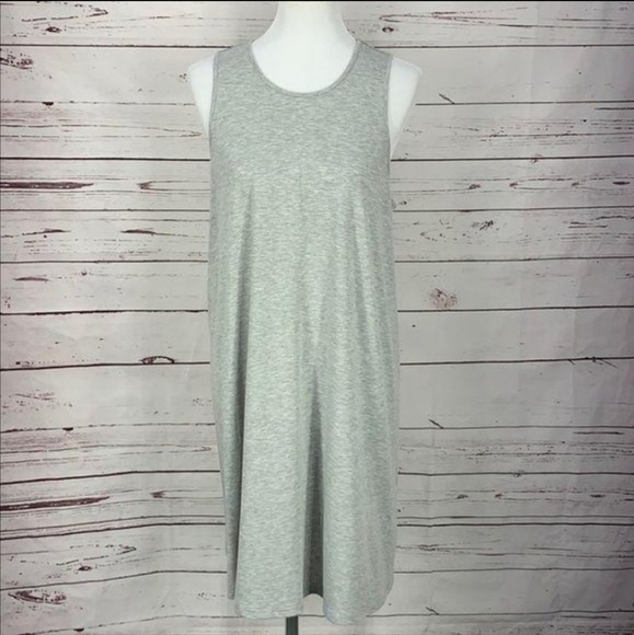 NWT West Loop Grey Midi Lounge Sun Tank Dress Women's Medium M Sleeveless EUC - Picture 1 of 8